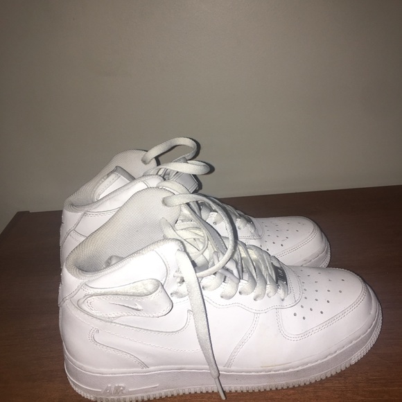 white high top forces